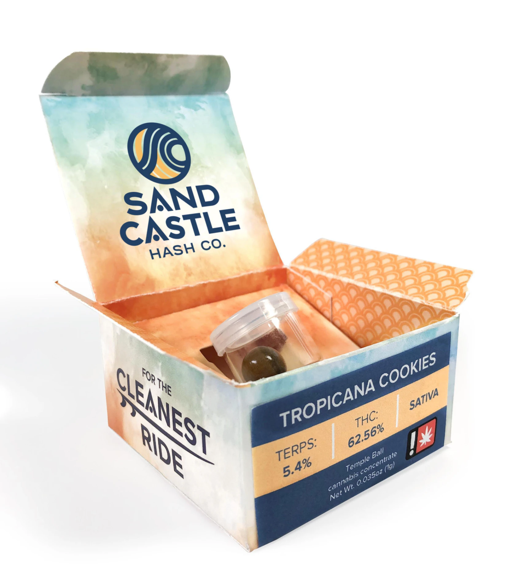 Sand Castle - SC | GMO Haze | 1g Sativa Hybrid Temple Ball Main Image