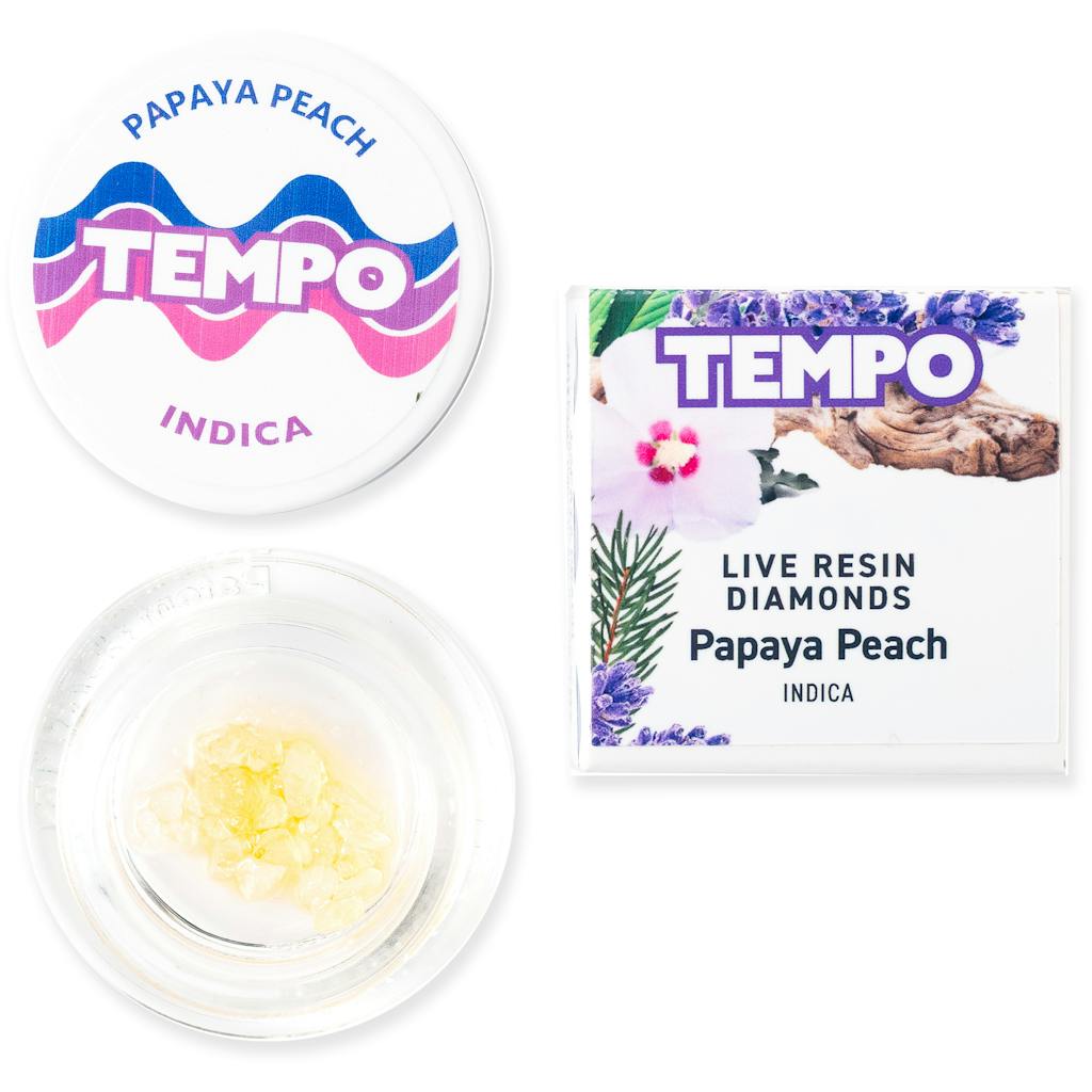 Tempo Papaya Peach Live Resin Diamonds 1.0g