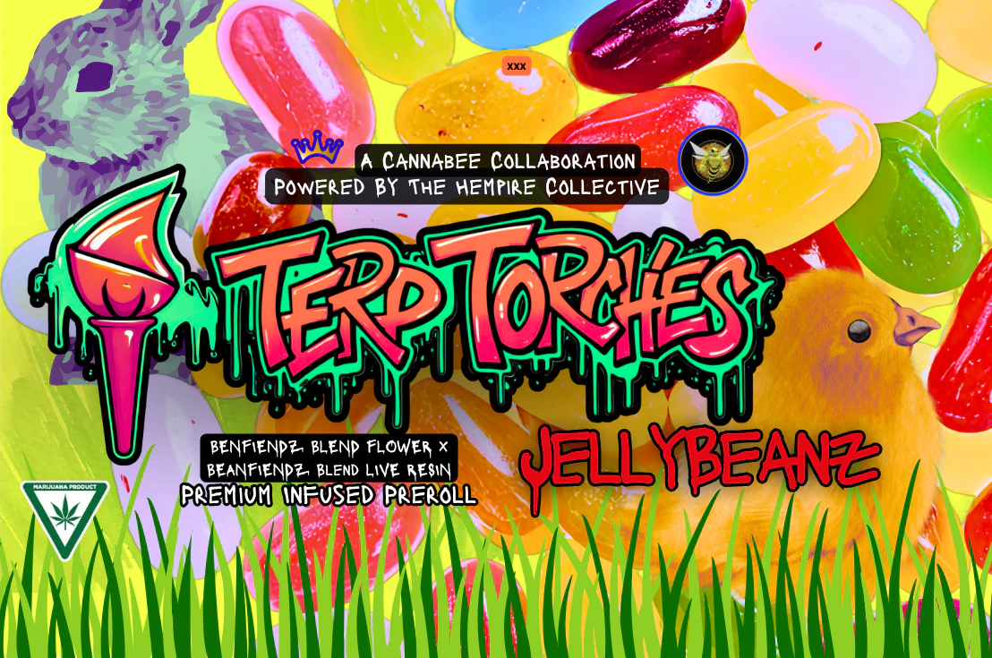The Hempire Collective - THC Resin Infused Preroll (1G) | Terp Torches | JellyBeanz Main Image