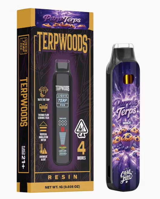 Dabwoods - Terpwoods | Purple Terps | Live Resin All-In-One Vape | 1g Main Image