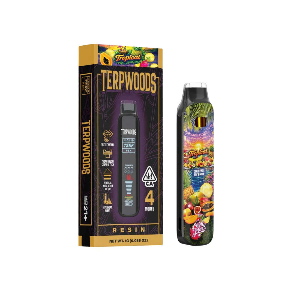 TERPWOODS - TROPICAL (CASA DE FLOR) LIVE RESIN AIO 1G - TERPWOODS Main Image
