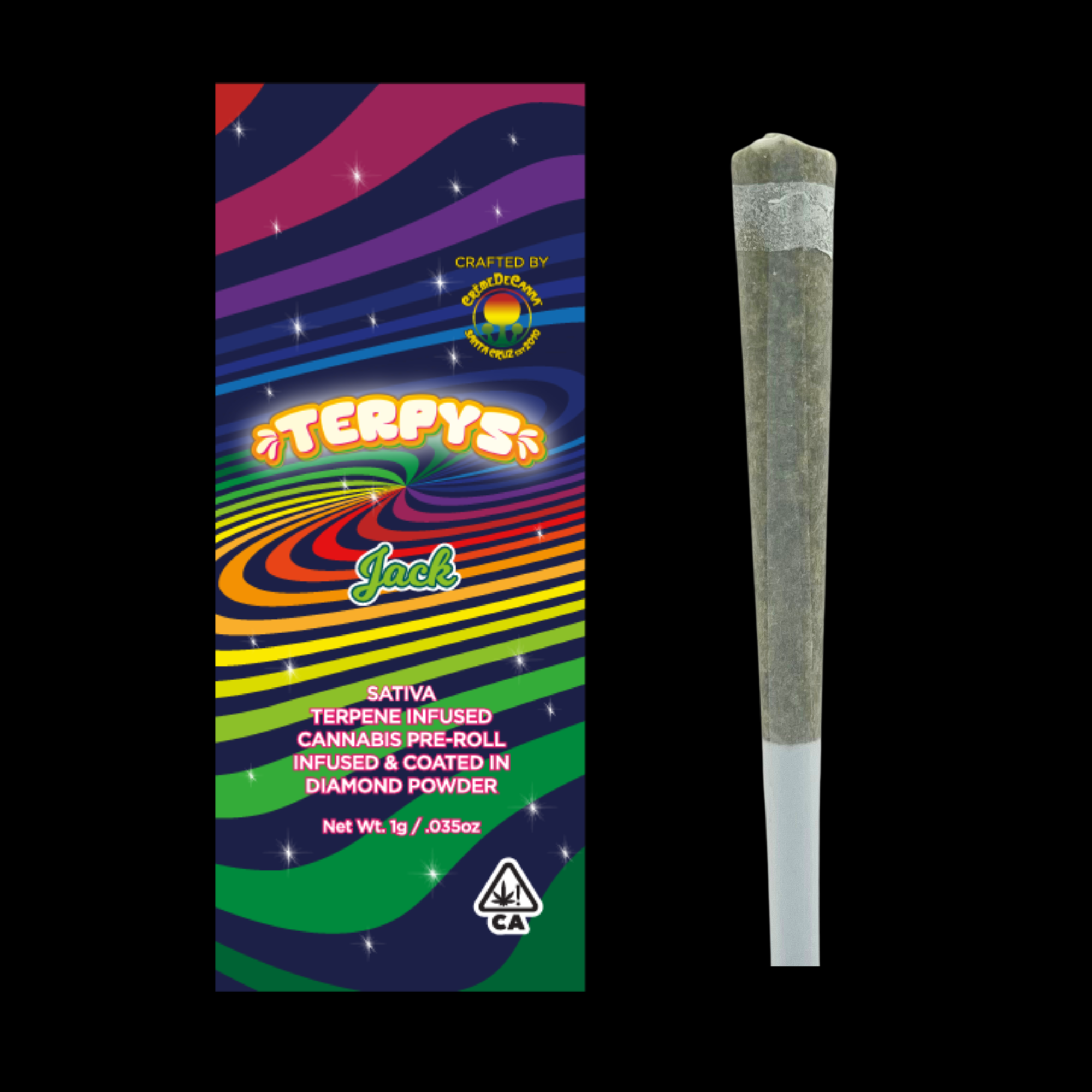 Terpys | Jack | Diamond & Terpene Infused | Coated in Diamond Powder | Single