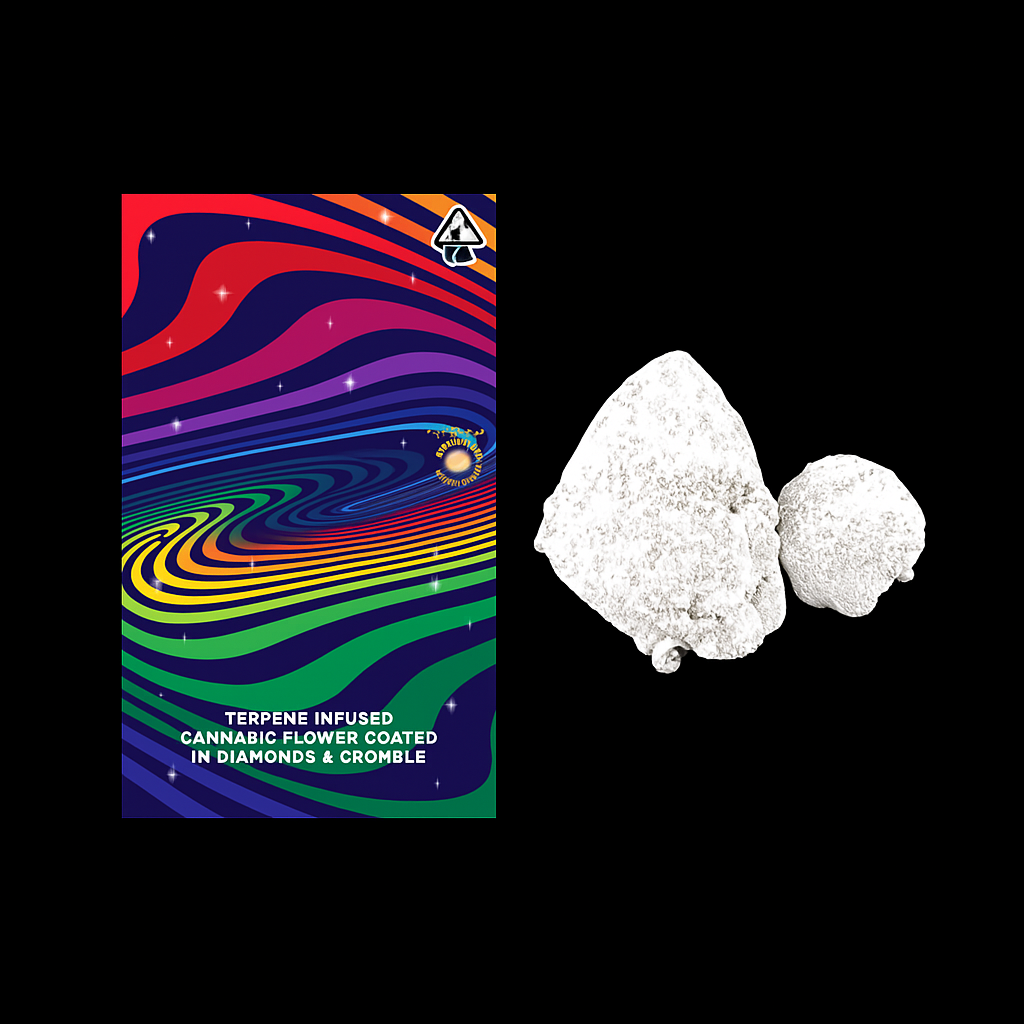 Terpys | Strawberry Daiquiri | Terpene Infused & Coated in Diamonds & Crumble Flower | 1g