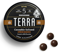 Terra Bites Dark Chocolate Espresso Beans | Kiva | 100mg