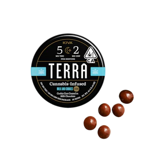 KIVA - Terra Bites Milk Chocolate Milk and Cookies CBN 5:2 | Kiva | 100mg