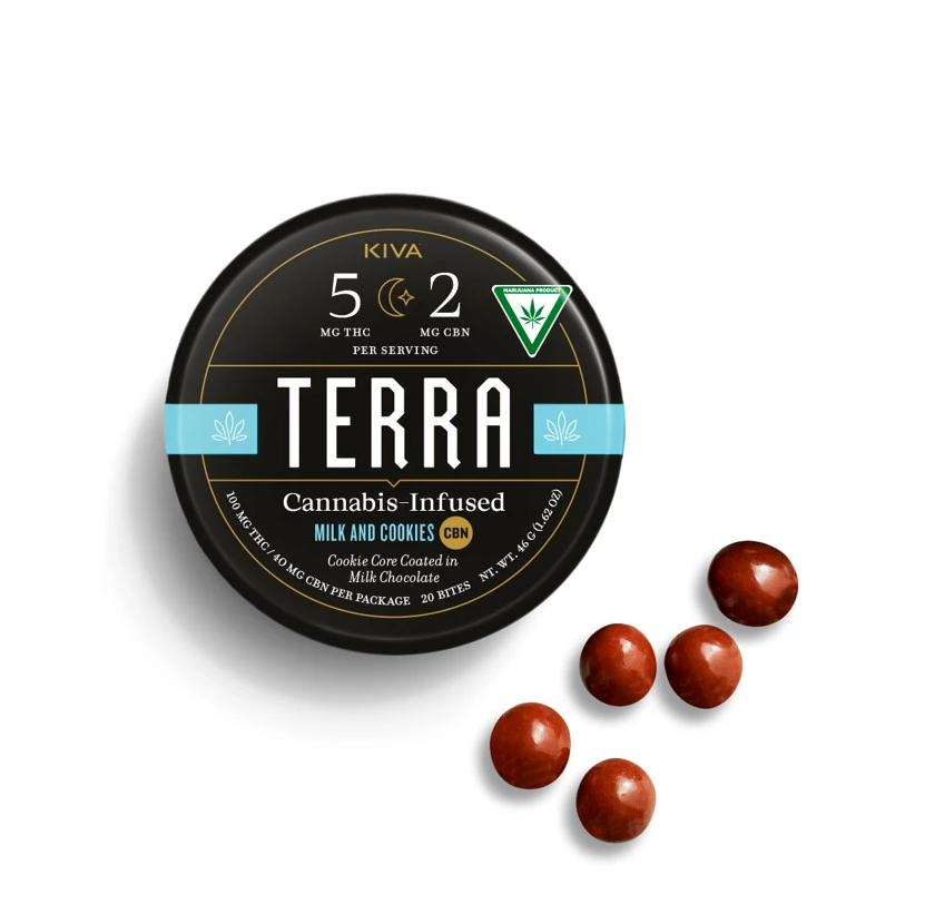 KIVA - Terra Bites - Milk & Cookies - 100mg Main Image