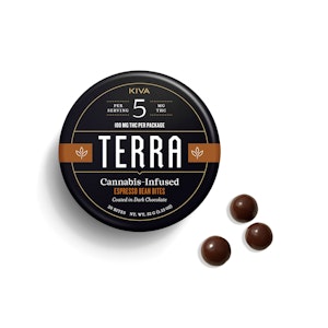 Kiva Confections - Kiva | Terra Bites (20ct) | Dark Chocolate Espresso | 100mg