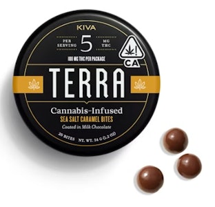 KIVA - Kiva Terra Chocolate Sea Salt Caramel Bites 100mg