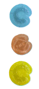 Blue Raz Gummies 10pk 100mg Escape 