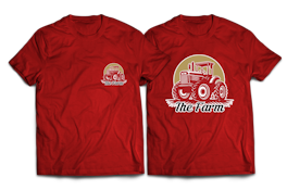 Red & Gold Small T-Shirt - Farms Brand