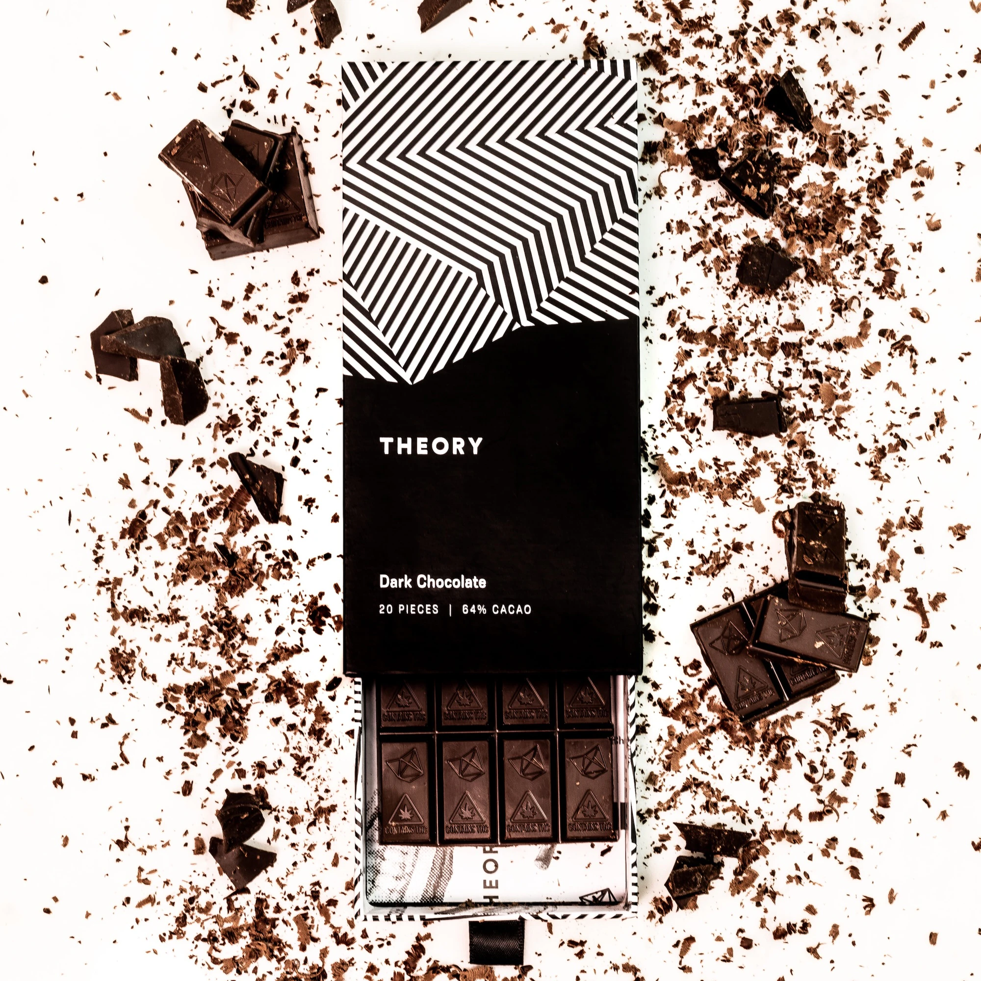 Theory Wellness - Dark Chocolate Bar - 100mg - Theory Wellness Main Image