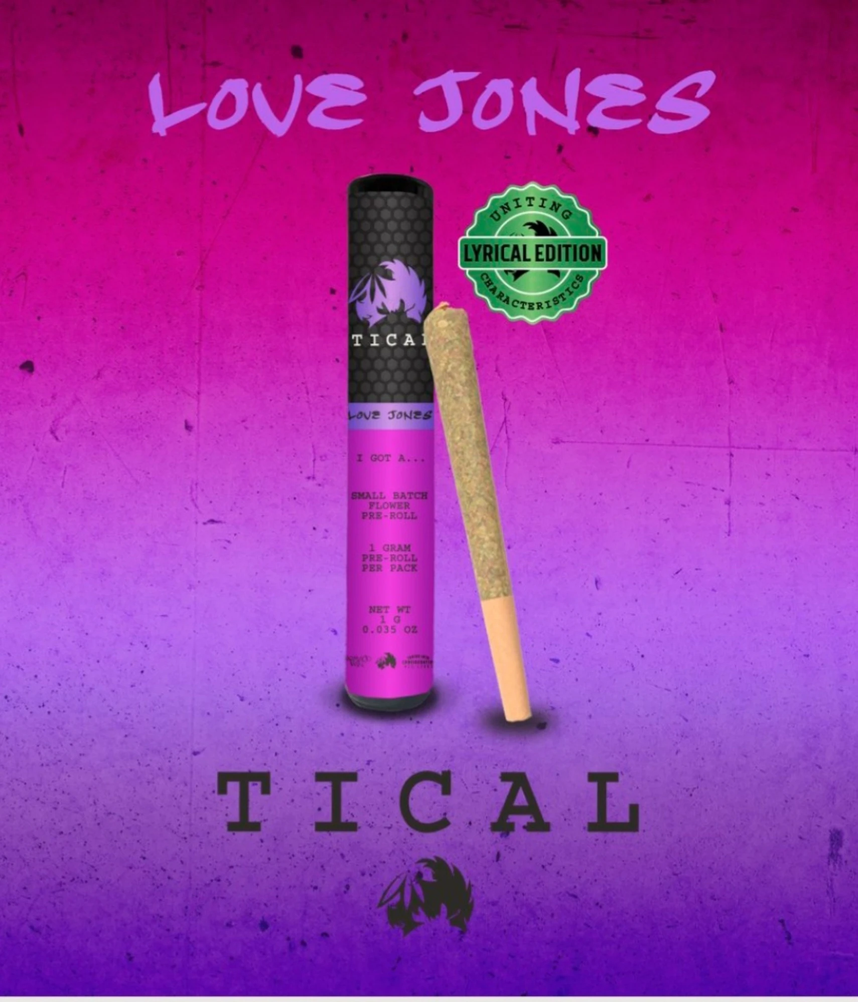 Tical - Tical- Love Jones- 1g Preroll Main Image