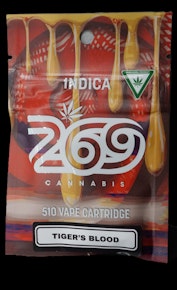 269 Cannabis - Tigers Blood - Full Spectrum Vape Cart 1G