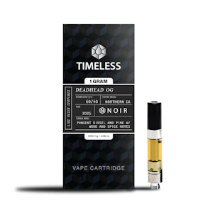 NOIR - Deadhead OG 1g Live Resin Vape Cartridge