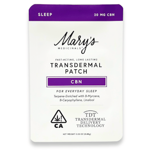 MARY'S MEDICINALS - Marys Medicinals - Sleep - CBN - Patch - 20mg