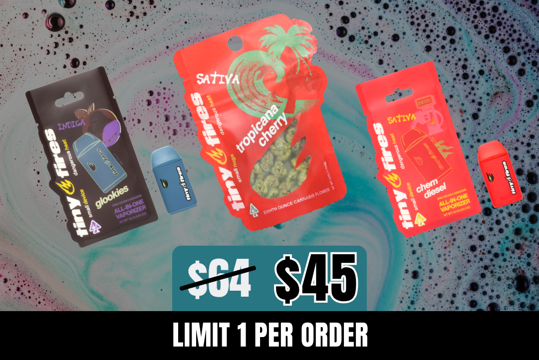 Tiny Fires 2g Vape + 3.5g Flower Bundle picture