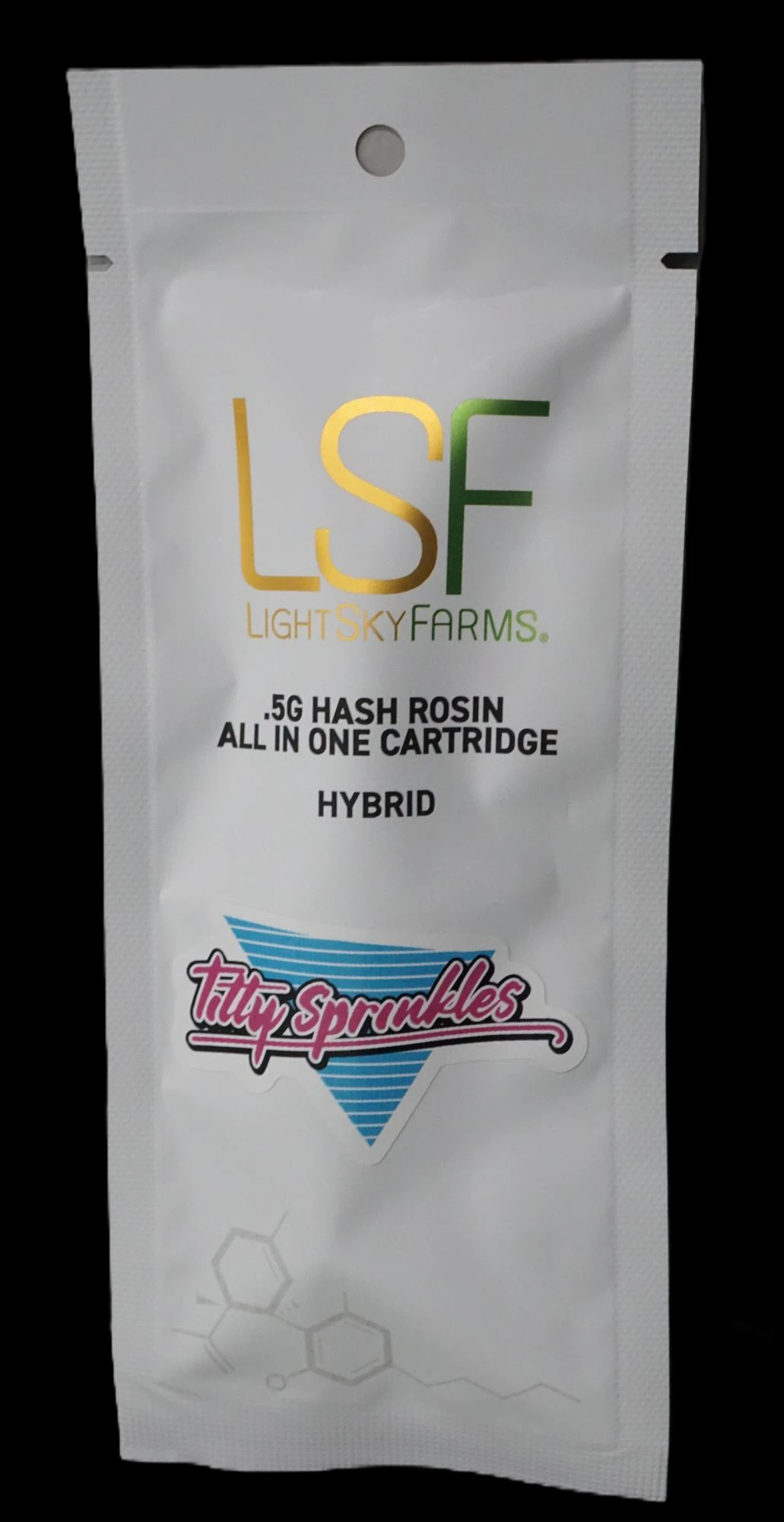 LightSky Farms - LSF Titty Sprinkles Live Rosin Disposable Vape Cart 0.5g Main Image