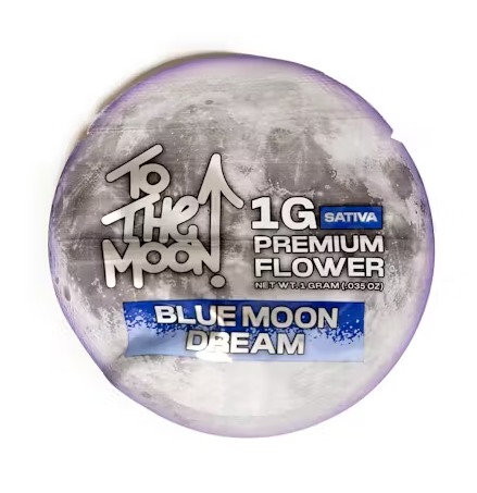 Blue Moon Dream -Sativa- 30.32% THC | (Flower) - 1.0 g- Packaged | To The Moon   -dd4