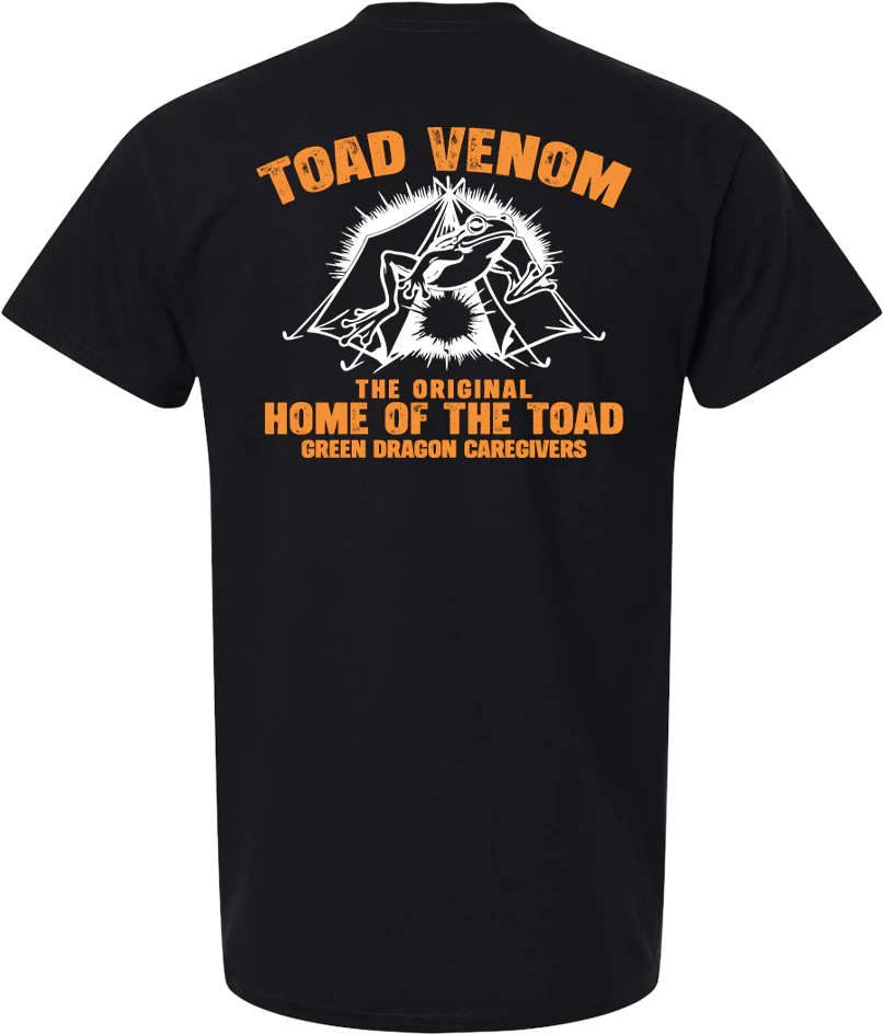 Green Dragon - (M) TOAD VENOM Black T-Shirt Main Image
