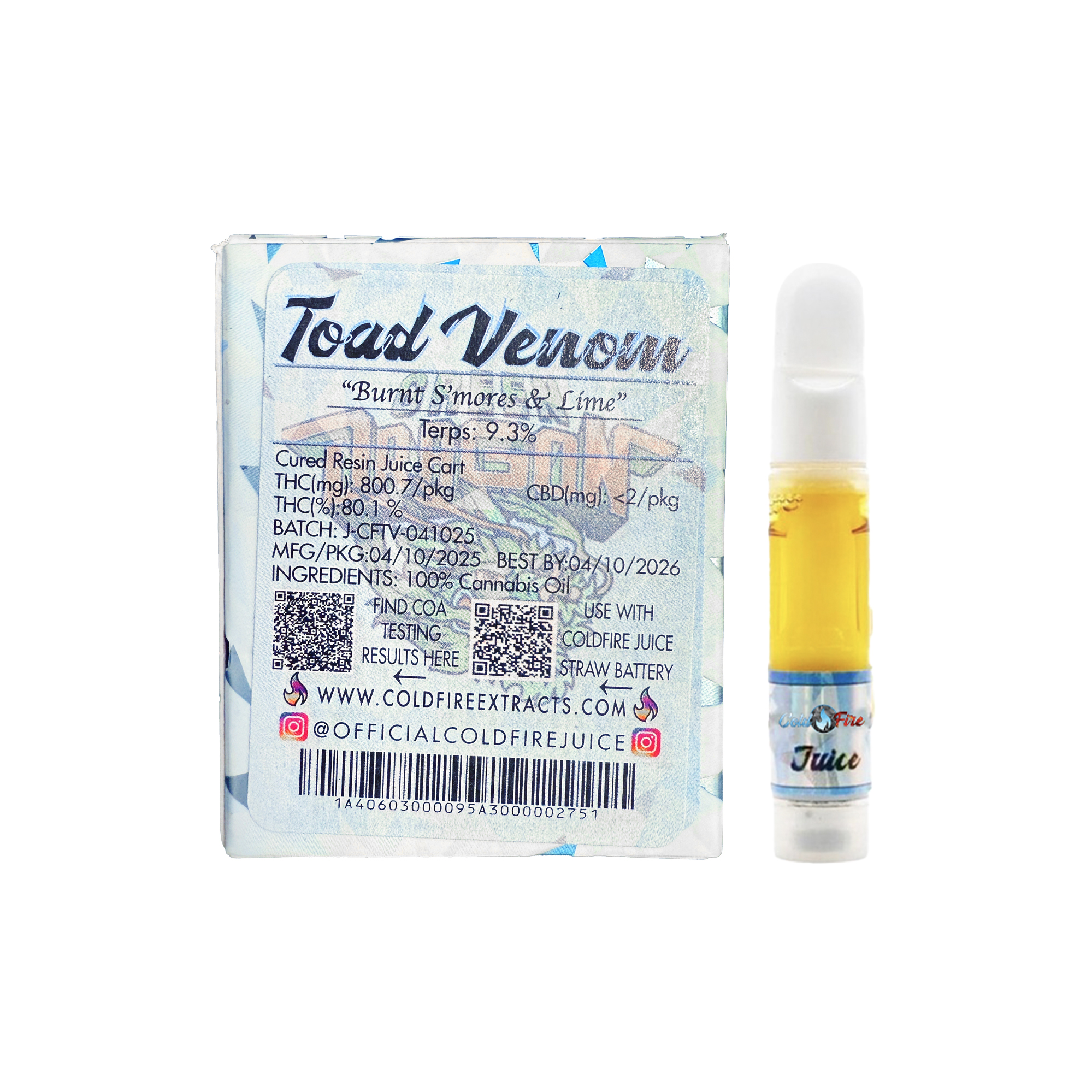 ColdFire x Green Dragon Toad Venom Live Juice Cartridge 1.0g