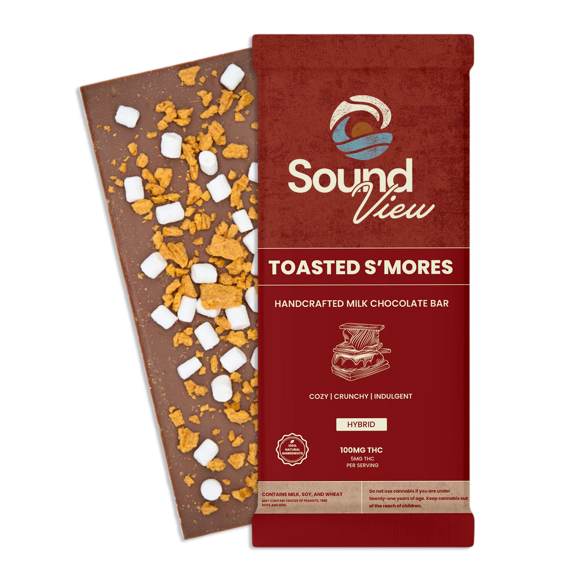 SoundView - SoundView Toasted S'mores Milk Chocolate Bar T98.42 H 00047 Main Image