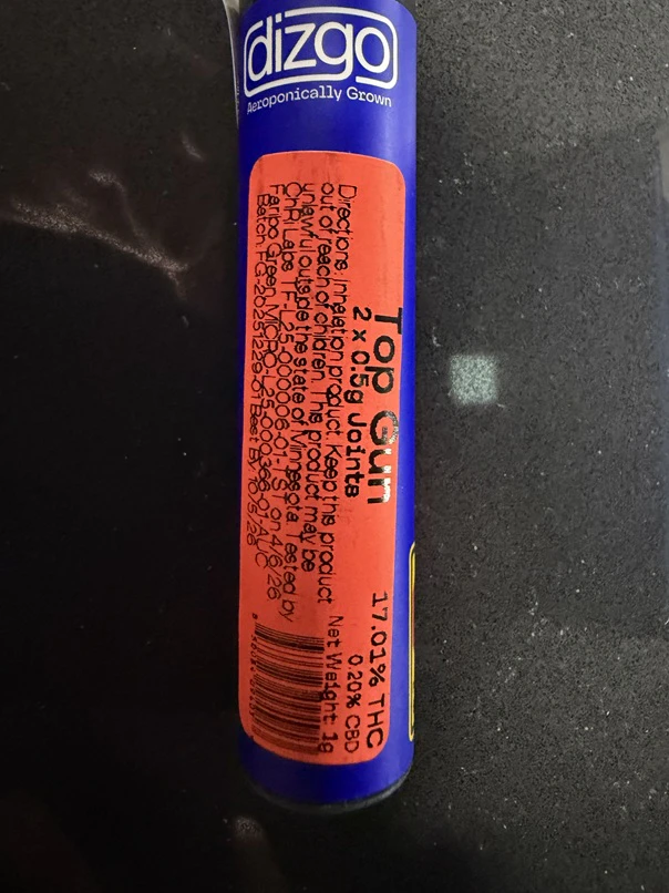 Dizgo Collective - Top Gun - pre-roll - .5 g - 2 ct - Dizgo Main Image
