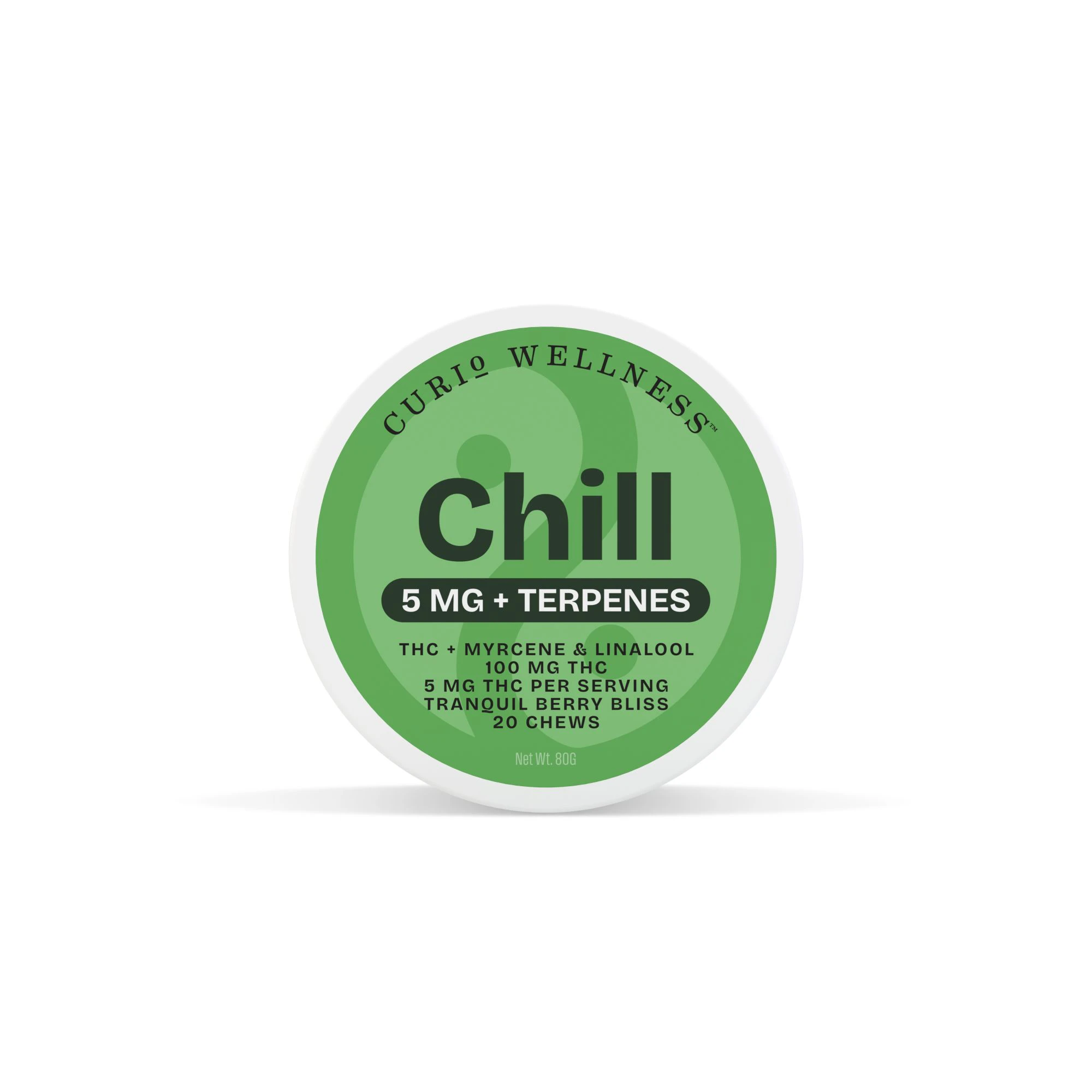 Curio - Chill - Tranquil Berry Bliss | Chews | 100mg/20 Pieces | Curio Main Image