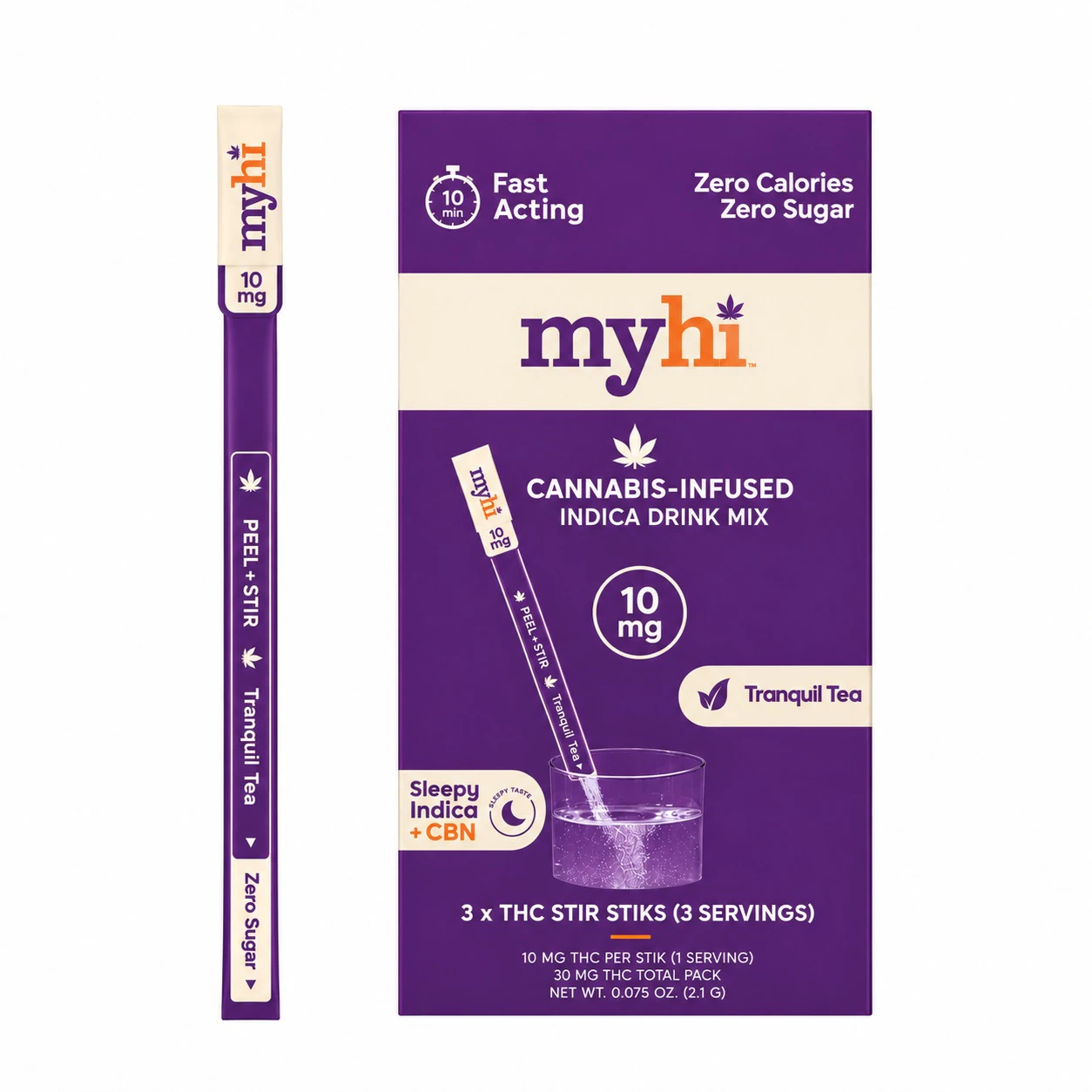 My Hi - Tranquili-Tea | Stir STIKs | 30mg/ 3 pack | MyHi Main Image