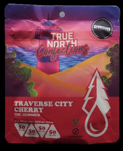 True North - Traverse City Cherry 4x50mg THC Vegan Gummies