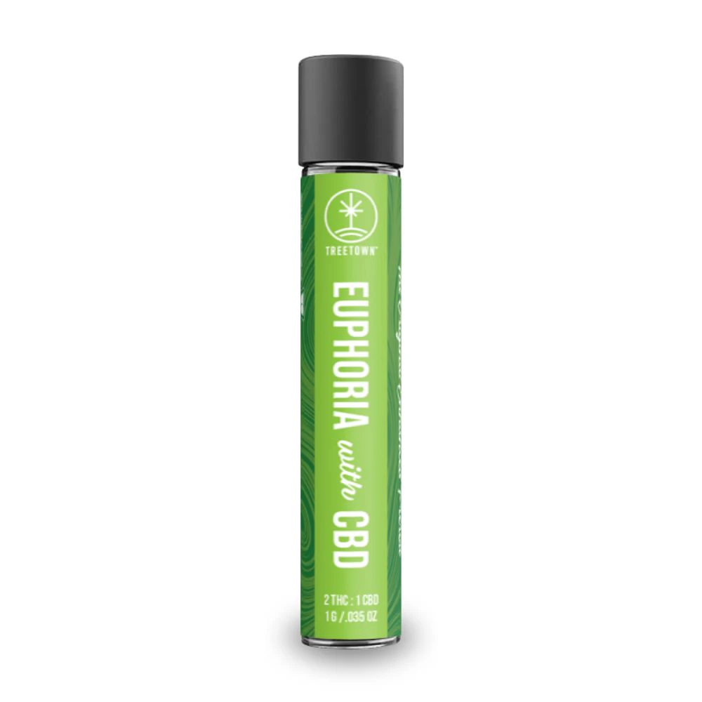 Treetown - Euphoria (Banana Acai Mintz) 2:1 THC:CBD 1g Preroll - TREETOWN Main Image