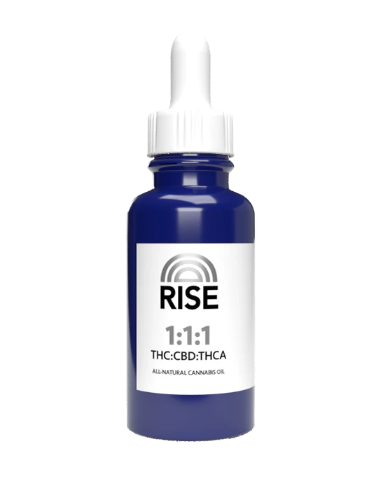 RISE - Rise-1:1:1-CBD 206mg-THC 194mg-THCA 194mg-30ml Main Image
