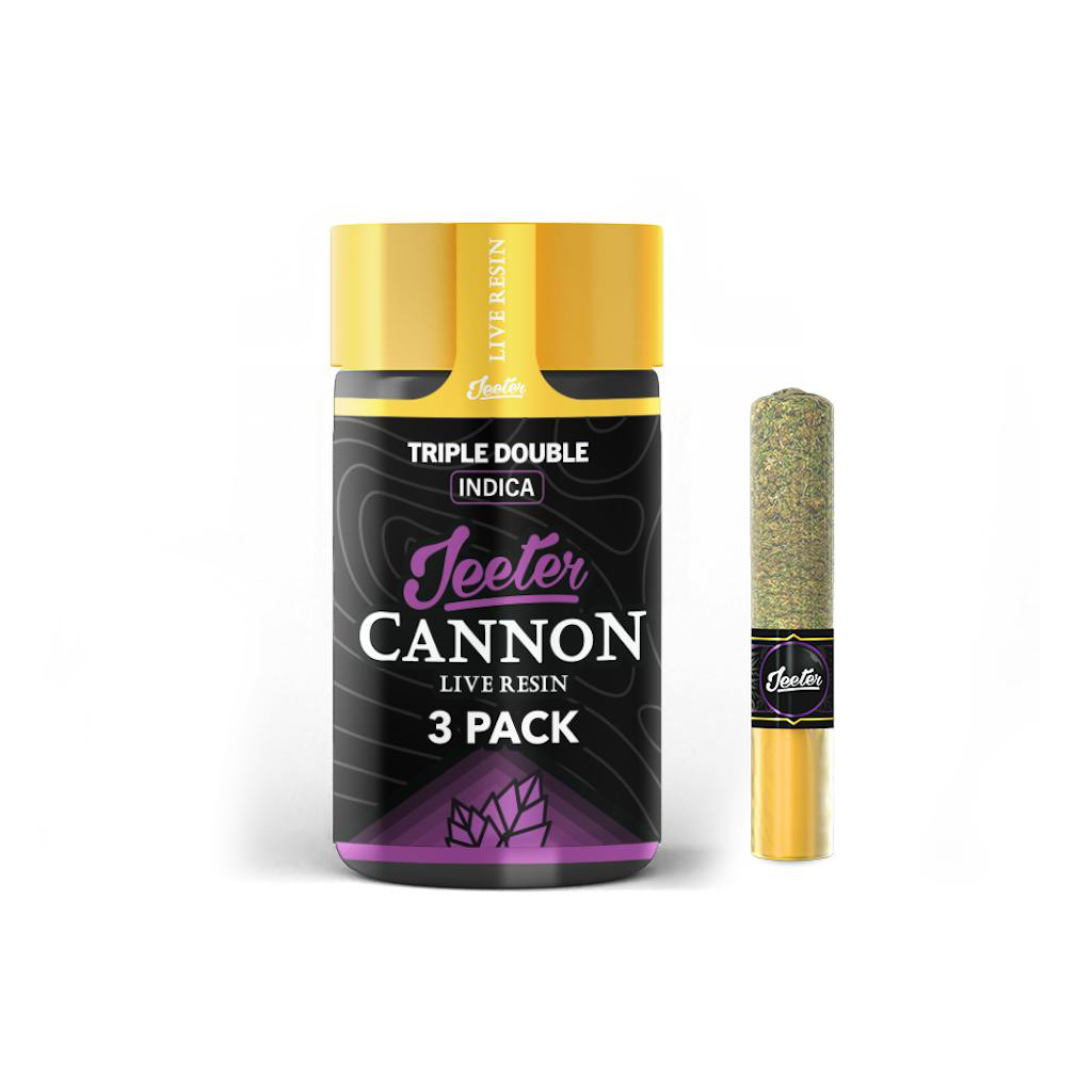 Jeeter Triple Double Live Resin Infused Cannons 1.5g
