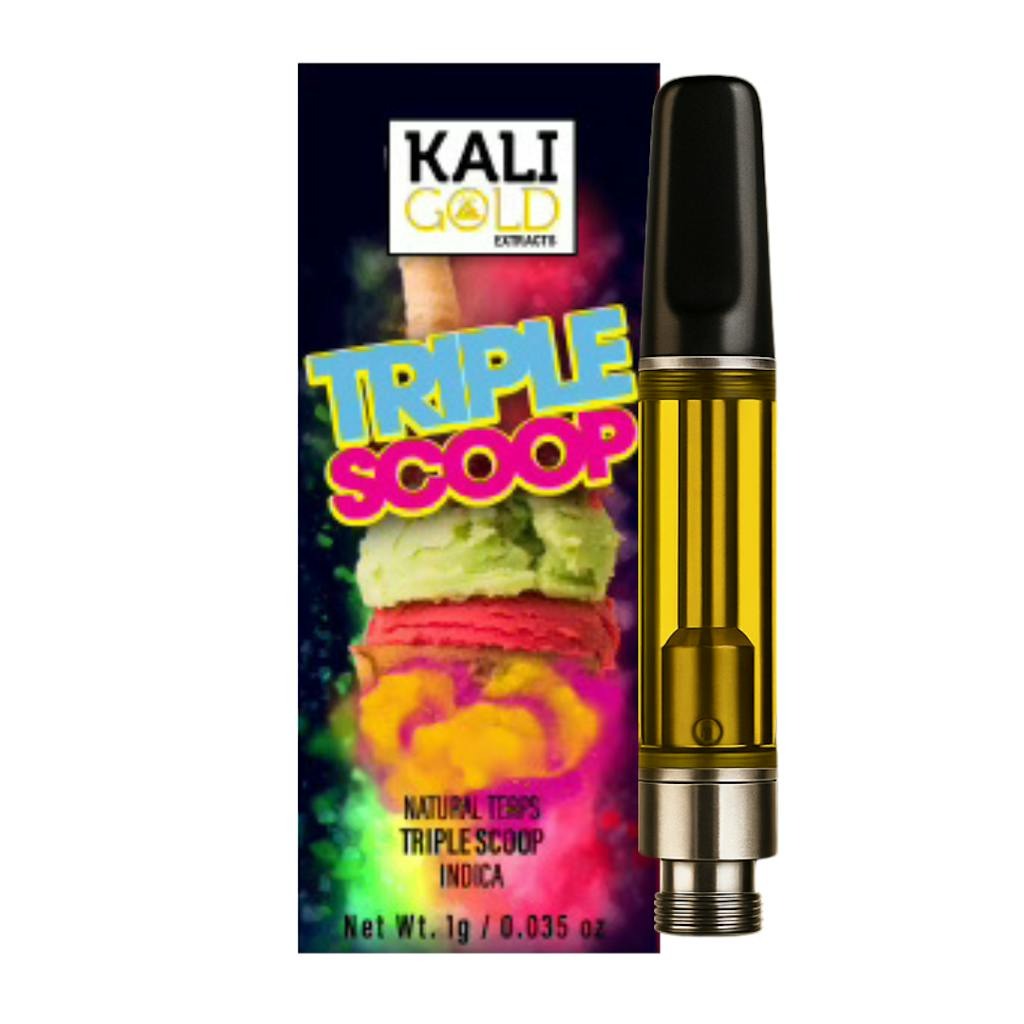 Kali Gold Triple Scoop Vape Cartridge 1.0g