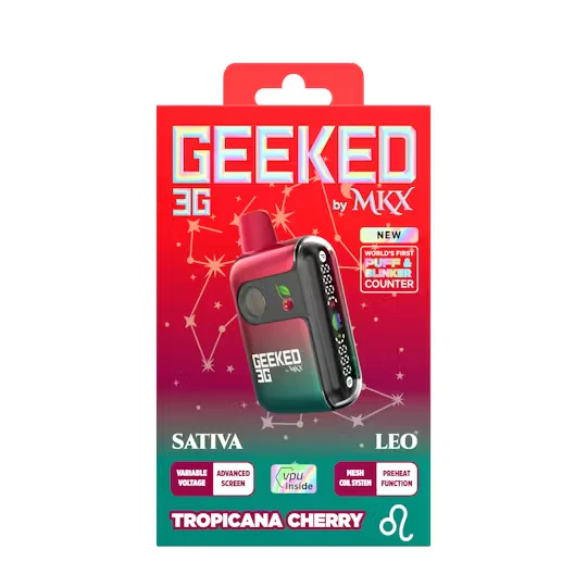 MKX - Geeked - Tropicana Cherry 3G Disposable By MKX Main Image