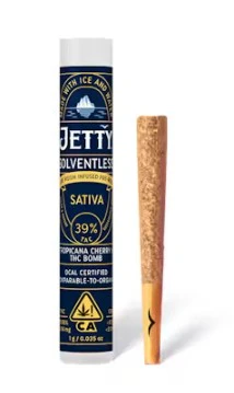 Jetty Extracts - Jetty 1g Tropicana Cherry x THC Bomb Solventless Infused Pre-Roll Main Image
