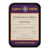 Tropical Cookies | Infused Pre-rolls | 0.5g 5-pack | Florist Farms