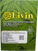 Tropicana Cherry 5g 5 Pack Bubble Hash Infused Pre-Rolls - Livin Solventless