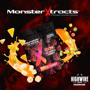 MONSTER XTRACTS - Monster Gummies Tropical Thunder 200mg (Sativa)