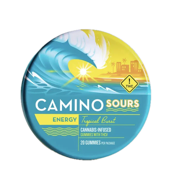 Camino Sours - Tropical Burst Sour Gummies 2:1 THC:THCv 10pk 100mg Energy Main Image