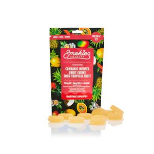 SMOKIEZ - Tropical Fruit | 2:1 THC:THCV Fruit Chews 100mg (H)