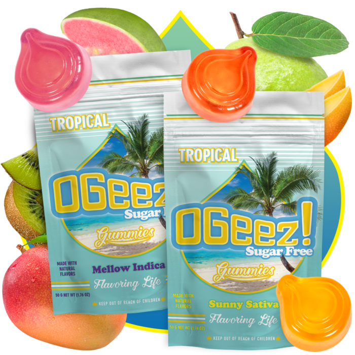 [REC] OGeez | Tropical Sugar Free Indica | 100mg/10pk