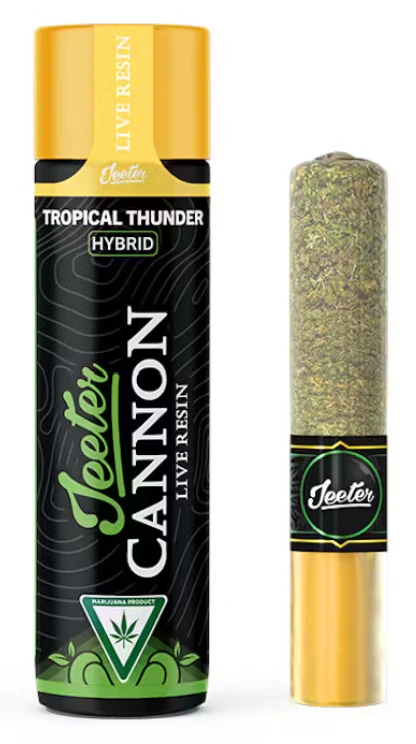 Jeeter - Jeeter-Baby Cannon-Tropical Thunder-Live Resin-Infuse Pre Roll-Hybrid-46.75%-1.3G Main Image