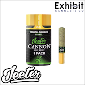 Jeeter-Cannon-1.5g-Tropical Thunder-3pk-Live Resin-Infused Preroll