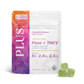 PLUS Tropical Twist (THCV+CBC) Rosin Gummies