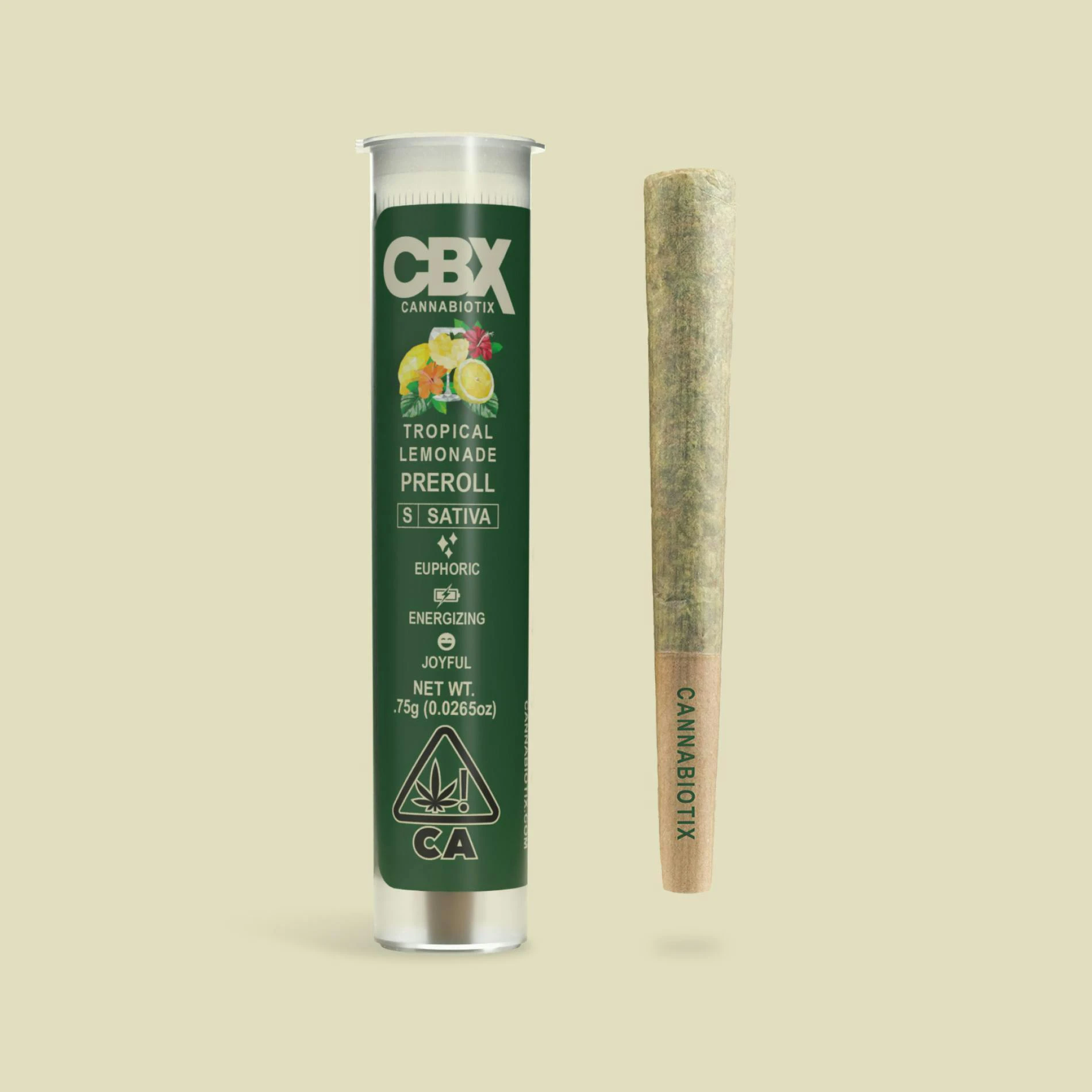 CBX: Cannabiotix - CBX .75g Tropical Lemonade Preroll Main Image