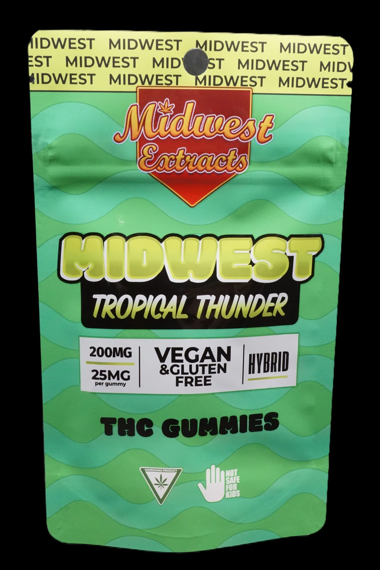 Midwest Extracts - Midwest Extracts Tropical Thunder 200mg Gummy 8pk EXP:03/17/27 Main Image