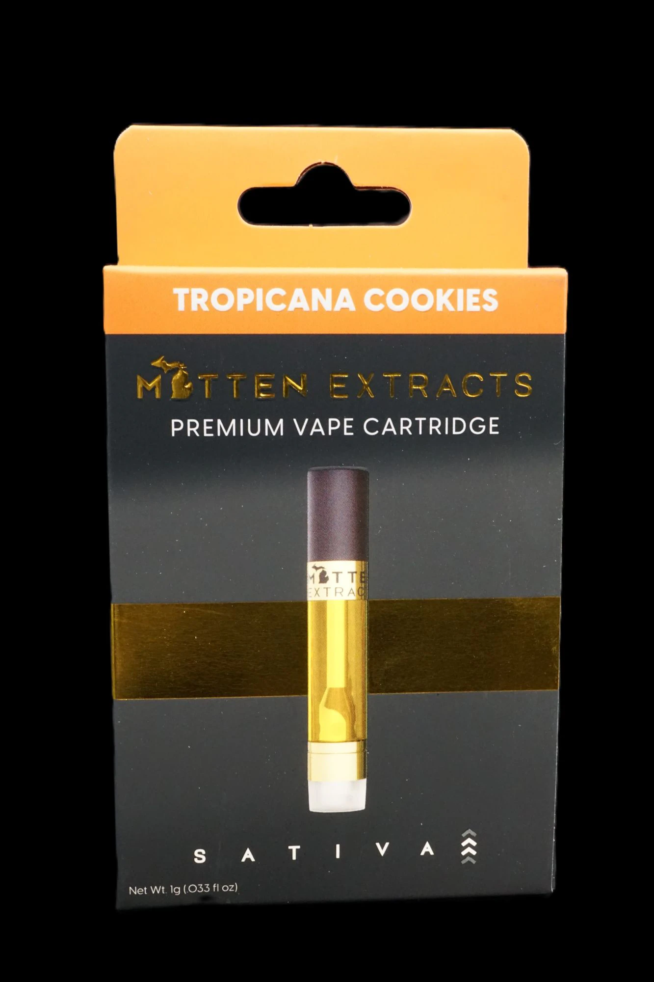 Mitten Extracts - Mitten Extracts | Vapor Pen | Cartridge | 510 | Distillate | 1g | Tropicana Cookies | Sativa Main Image
