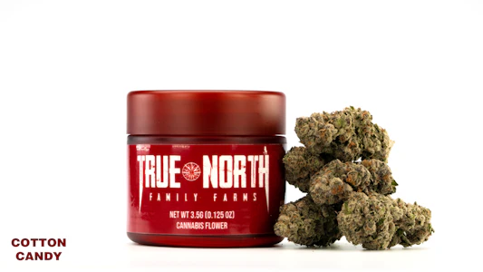True North - True North - Cotton Candy - 3.5g - Flower