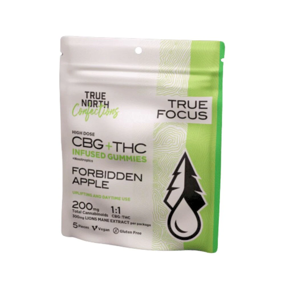 True North Collective MI - Forbidden Apple 1:1 THC:CBG 100mg Gummies (5x20mg) - TRUE NORTH COLLECTIVE Main Image