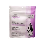 Grape Escape 1:1 THC:CBN 100mg Gummies (5x20mg) - TRUE NORTH COLLECTIVE 